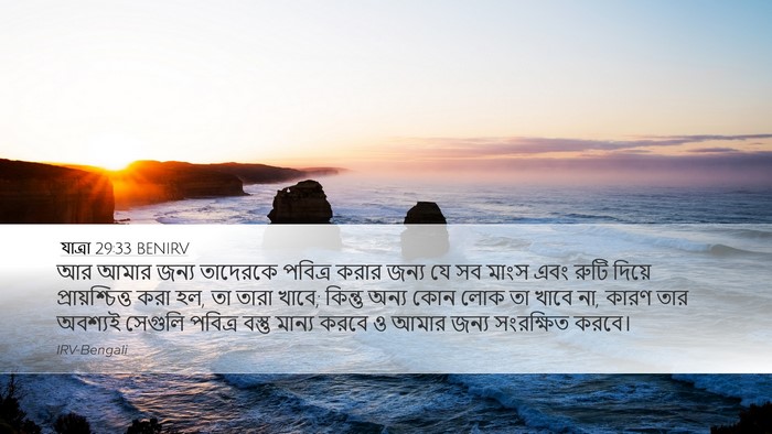 যাত্ৰা 29:33 BENIRV Bible Verse Image