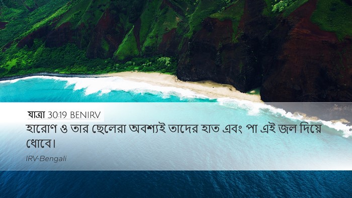 যাত্ৰা 30:19 BENIRV Bible Verse Image