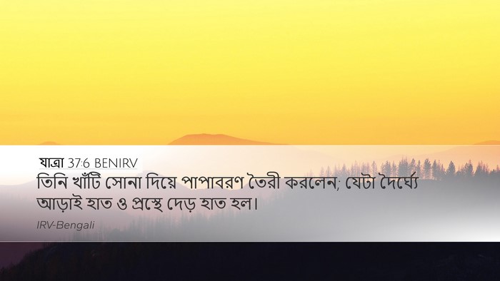 যাত্ৰা 37:6 BENIRV Bible Verse Image