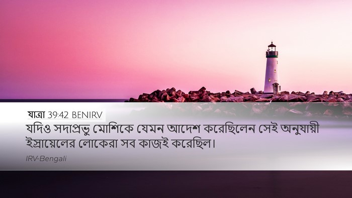 যাত্ৰা 39:42 BENIRV Bible Verse Image