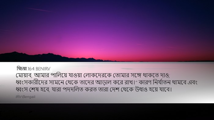 যিচয়া 16:4 BENIRV Bible Verse Image