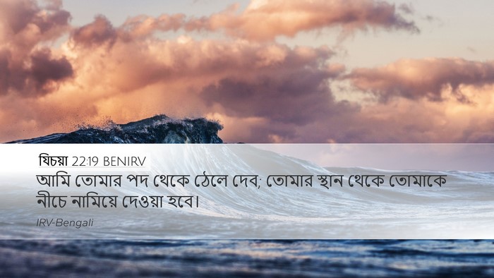 যিচয়া 22:19 BENIRV Bible Verse Image