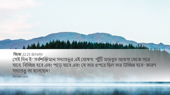 যিচয়া 22:25 BENIRV Bible Verse Image