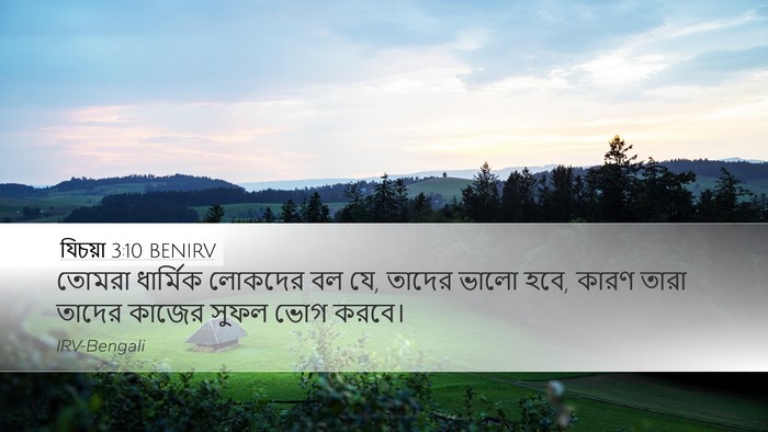 যিচয়া 3:10 BENIRV Bible Verse Image