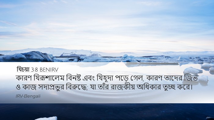 যিচয়া 3:8 BENIRV Bible Verse Image