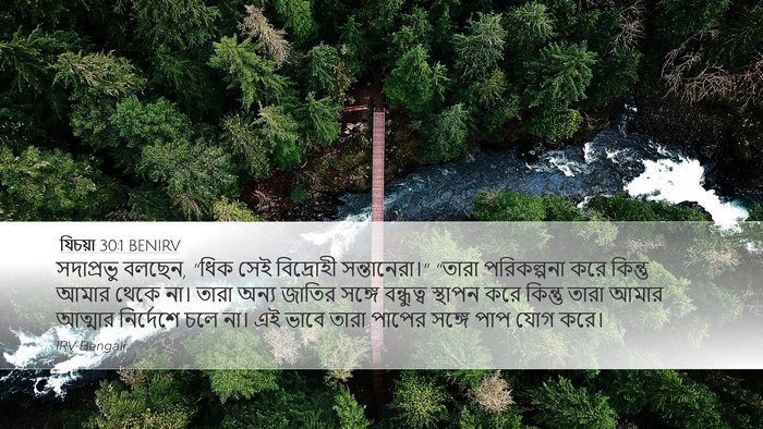 যিচয়া 30:1 BENIRV Bible Verse Image