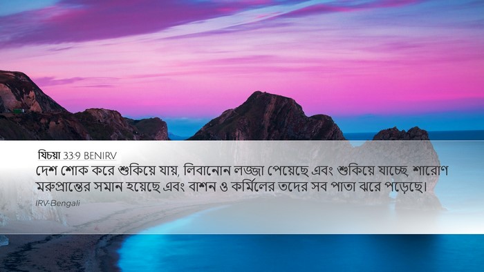 যিচয়া 33:9 BENIRV Bible Verse Image