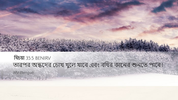 যিচয়া 35:5 BENIRV Bible Verse Image