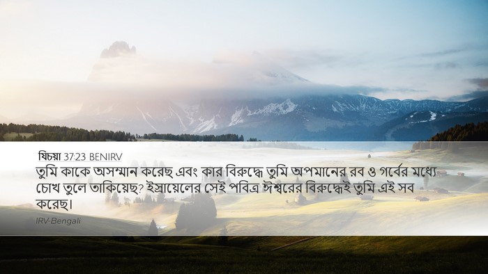 যিচয়া 37:23 BENIRV Bible Verse Image