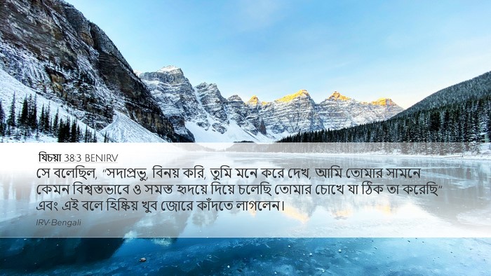 যিচয়া 38:3 BENIRV Bible Verse Image