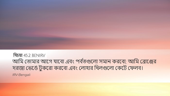 যিচয়া 45:2 BENIRV Bible Verse Image