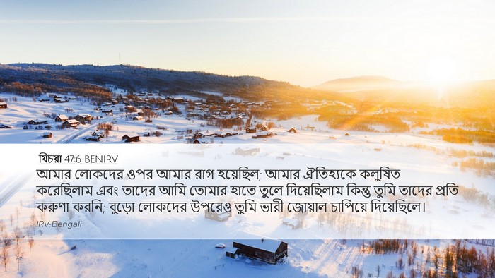 যিচয়া 47:6 BENIRV Bible Verse Image