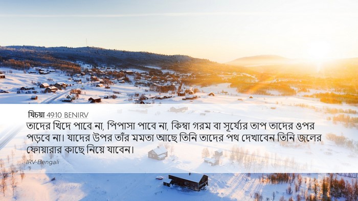 যিচয়া 49:10 BENIRV Bible Verse Image