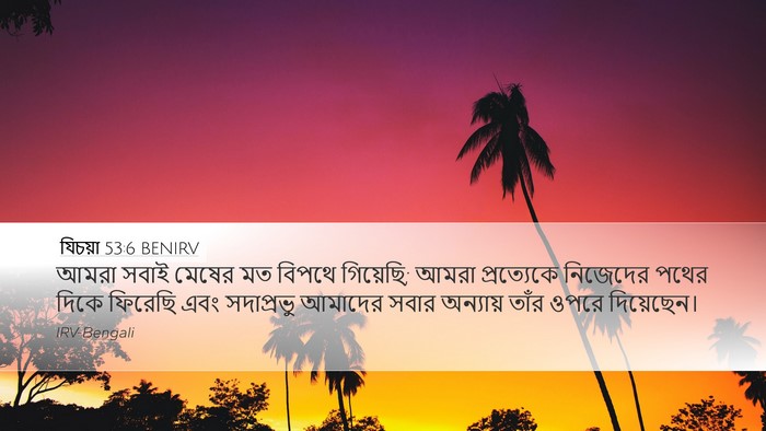যিচয়া 53:6 BENIRV Bible Verse Image