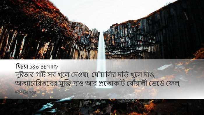যিচয়া 58:6 BENIRV Bible Verse Image
