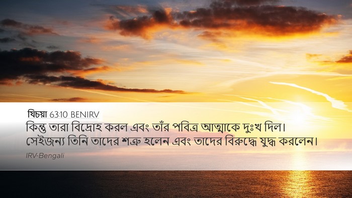 যিচয়া 63:10 BENIRV Bible Verse Image