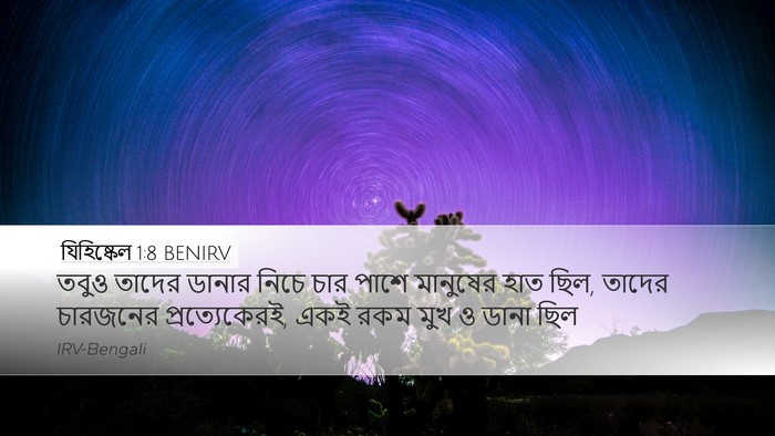 যিহিষ্কেল 1:8 BENIRV Bible Verse Image