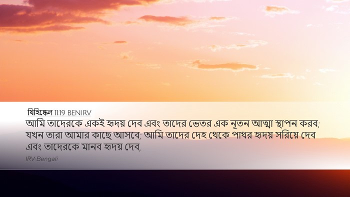 যিহিষ্কেল 11:19 BENIRV Bible Verse Image