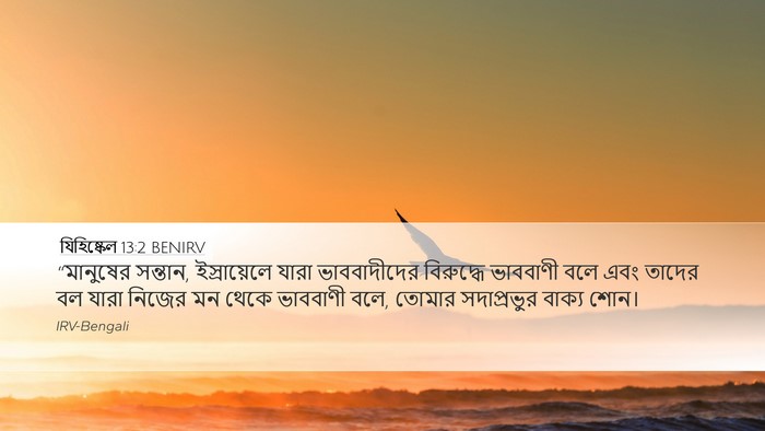 যিহিষ্কেল 13:2 BENIRV Bible Verse Image