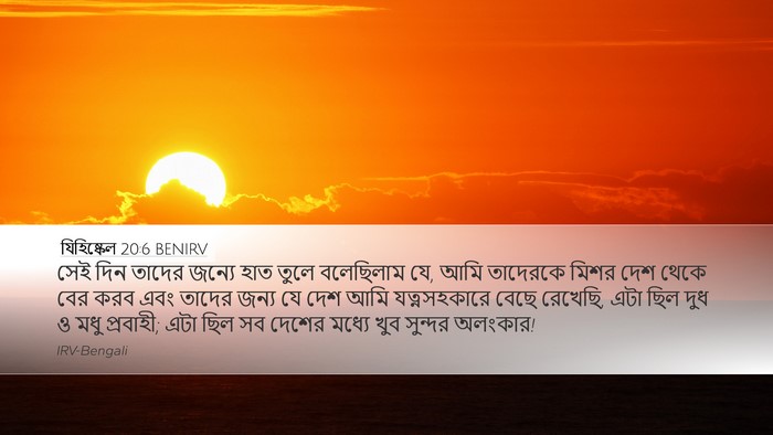 যিহিষ্কেল 20:6 BENIRV Bible Verse Image