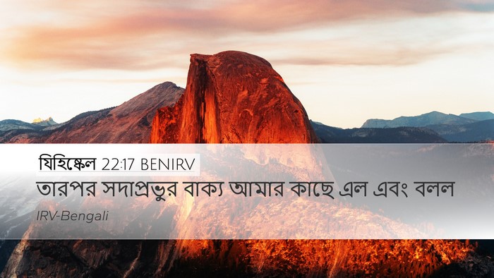 যিহিষ্কেল 22:17 BENIRV Bible Verse Image