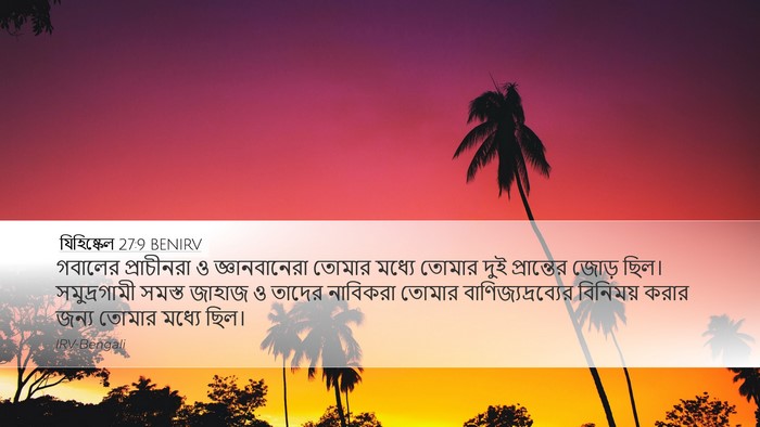 যিহিষ্কেল 27:9 BENIRV Bible Verse Image