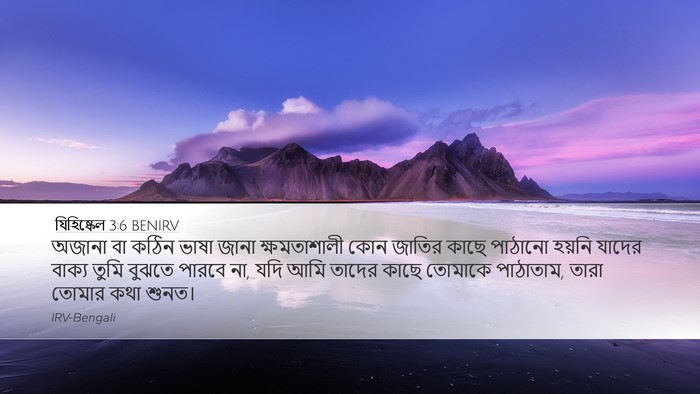 যিহিষ্কেল 3:6 BENIRV Bible Verse Image