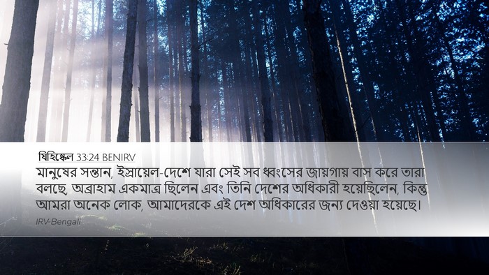 যিহিষ্কেল 33:24 BENIRV Bible Verse Image