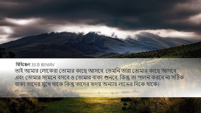 যিহিষ্কেল 33:31 BENIRV Bible Verse Image