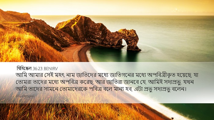 যিহিষ্কেল 36:23 BENIRV Bible Verse Image