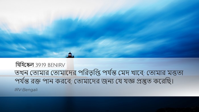 যিহিষ্কেল 39:19 BENIRV Desktop Wallpaper - তখন তোমার তোমাদের - Desktop Bible Verse Wallpaper