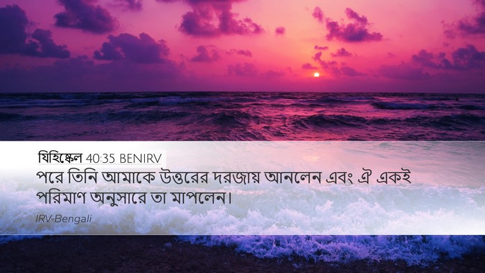 যিহিষ্কেল 40:35 BENIRV Bible Verse Image
