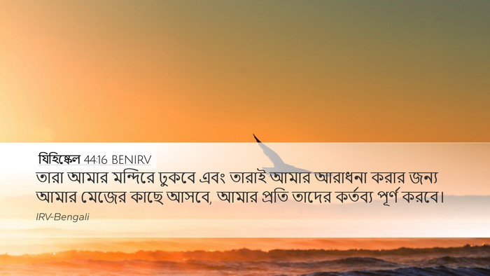 যিহিষ্কেল 44:16 BENIRV Bible Verse Image