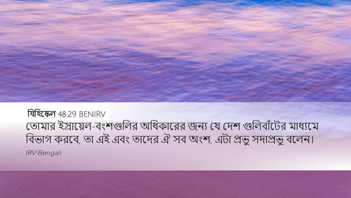 যিহিষ্কেল 48:29 BENIRV Bible Verse Image