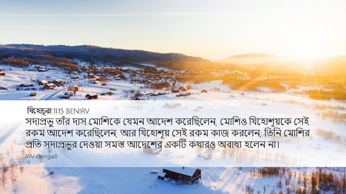 যিহোচূৱা 11:15 BENIRV Bible Verse Image