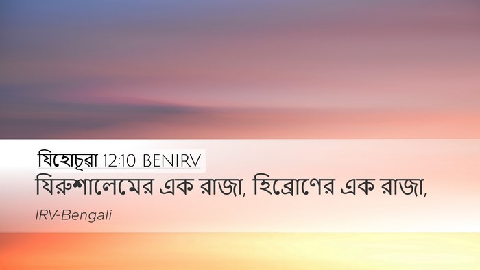 যিহোচূৱা 12:10 BENIRV Bible Verse Image