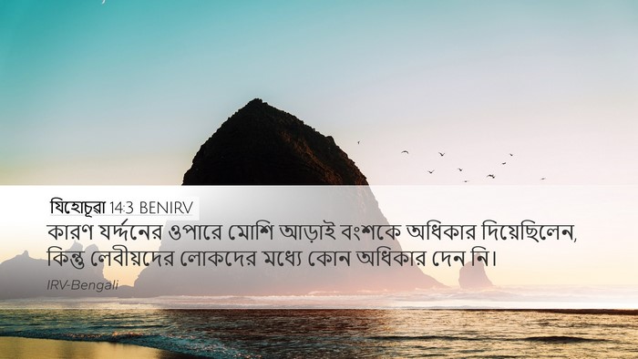 যিহোচূৱা 14:3 BENIRV Desktop Wallpaper - কারণ যর্দ্দনের - Desktop Bible Verse Wallpaper