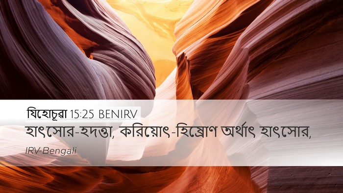 যিহোচূৱা 15:25 BENIRV Desktop Wallpaper - হাৎসোর-হদত্তা, - Desktop Bible Verse Wallpaper