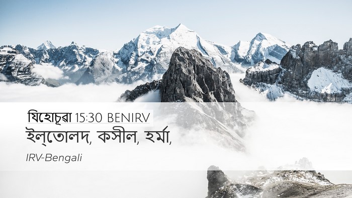 যিহোচূৱা 15:30 BENIRV Desktop Wallpaper - ইল্‌তোলদ, কসীল, - Desktop Bible Verse Wallpaper