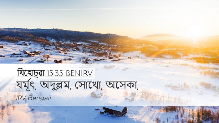 যিহোচূৱা 15:35 BENIRV Bible Verse Image