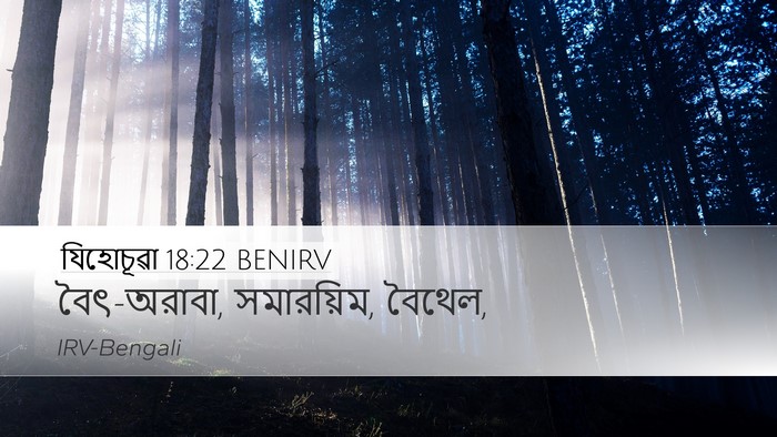 যিহোচূৱা 18:22 BENIRV Desktop Wallpaper - বৈৎ-অরাবা, - Desktop Bible Verse Wallpaper