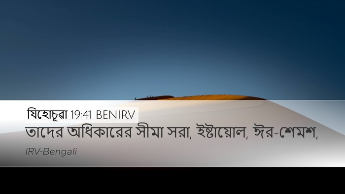 যিহোচূৱা 19:41 BENIRV Desktop Wallpaper - তাদের অধিকারের - Desktop Bible Verse Wallpaper