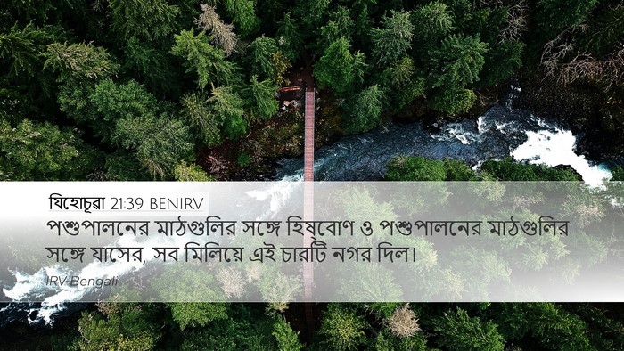 যিহোচূৱা 21:39 BENIRV Desktop Wallpaper - পশুপালনের - Desktop Bible Verse Wallpaper