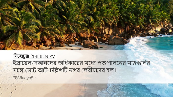 যিহোচূৱা 21:41 BENIRV Desktop Wallpaper -  - Desktop Bible Verse Wallpaper