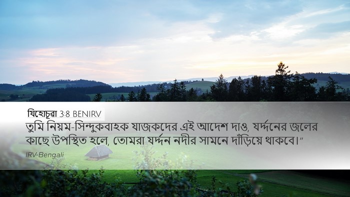 যিহোচূৱা 3:8 BENIRV Bible Verse Image