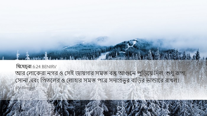 যিহোচূৱা 6:24 BENIRV Bible Verse Image
