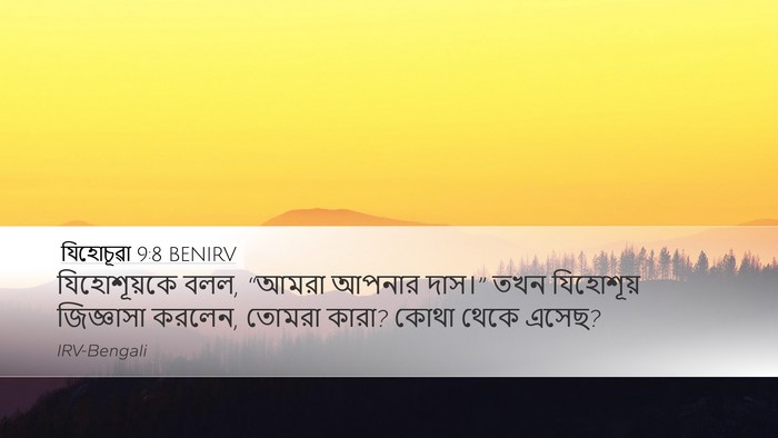 যিহোচূৱা 9:8 BENIRV Bible Verse Image