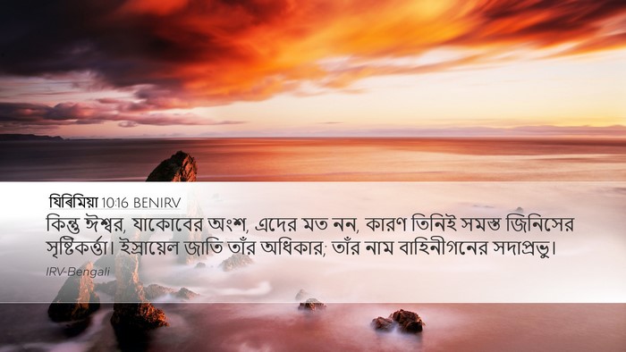 যিৰিমিয়া 10:16 BENIRV Bible Verse Image