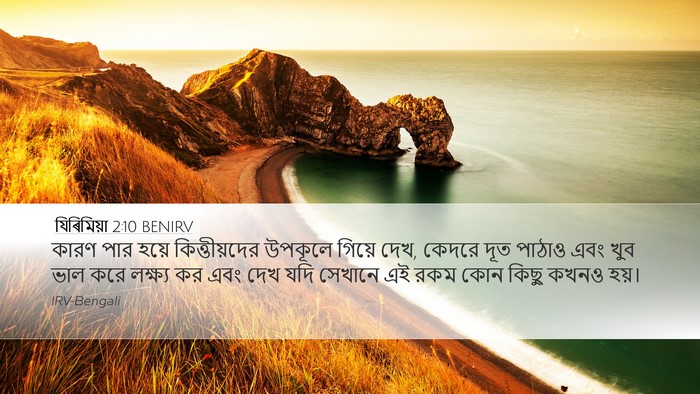 যিৰিমিয়া 2:10 BENIRV Bible Verse Image