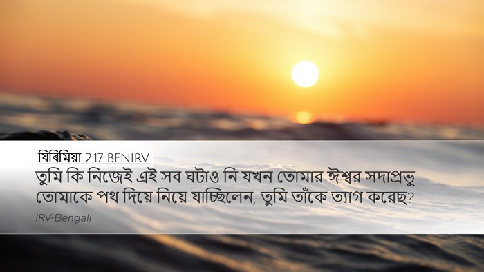 যিৰিমিয়া 2:17 BENIRV Bible Verse Image